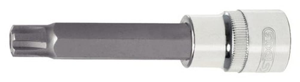 KS Tools 918.1781 1/2-inch M6 110mm Chrome Plus Ribe Bit Socket