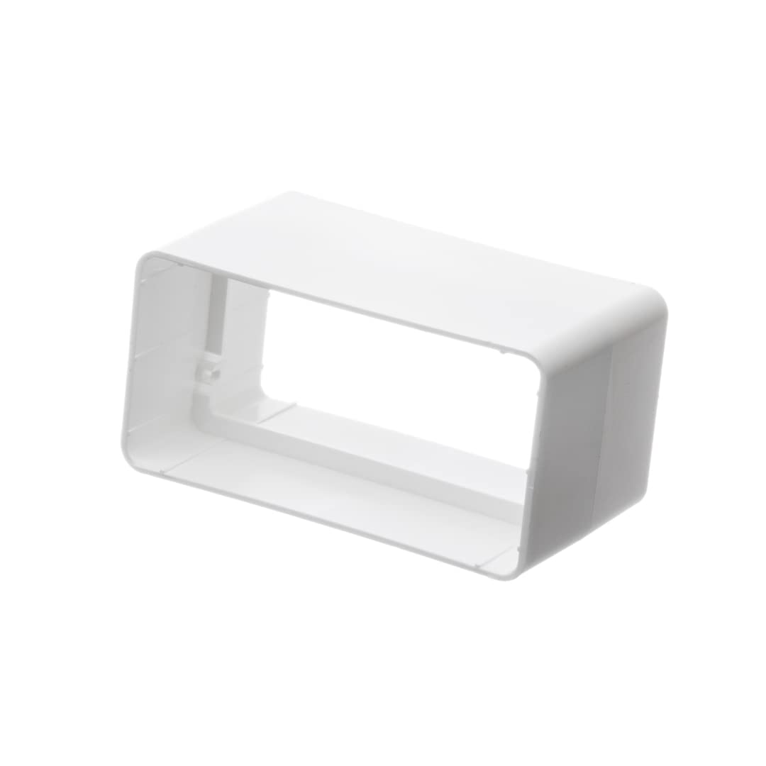 110x55mm Duct Connector - Straight Joint - Rectangular Flat PVC Ducting