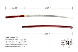 HMS Japanese Samurai Shirasaya Katana, Hand