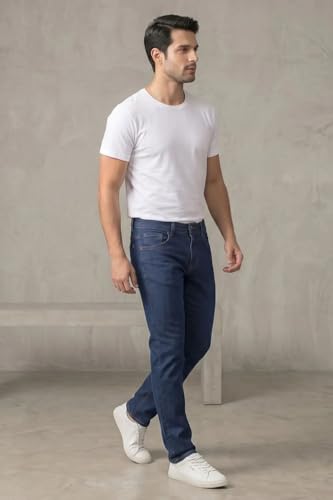 Calça Jeans Masculina Regular Básica Polo Wear Jeans Escuro