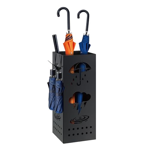 VitarBora Umbrella stand - Metal vertical umbrella stand - Suitable for entrance halls, stores, offices. Dimensions: 6.3 x 6.6 x 16.34 inches - Used condition - US$19.25