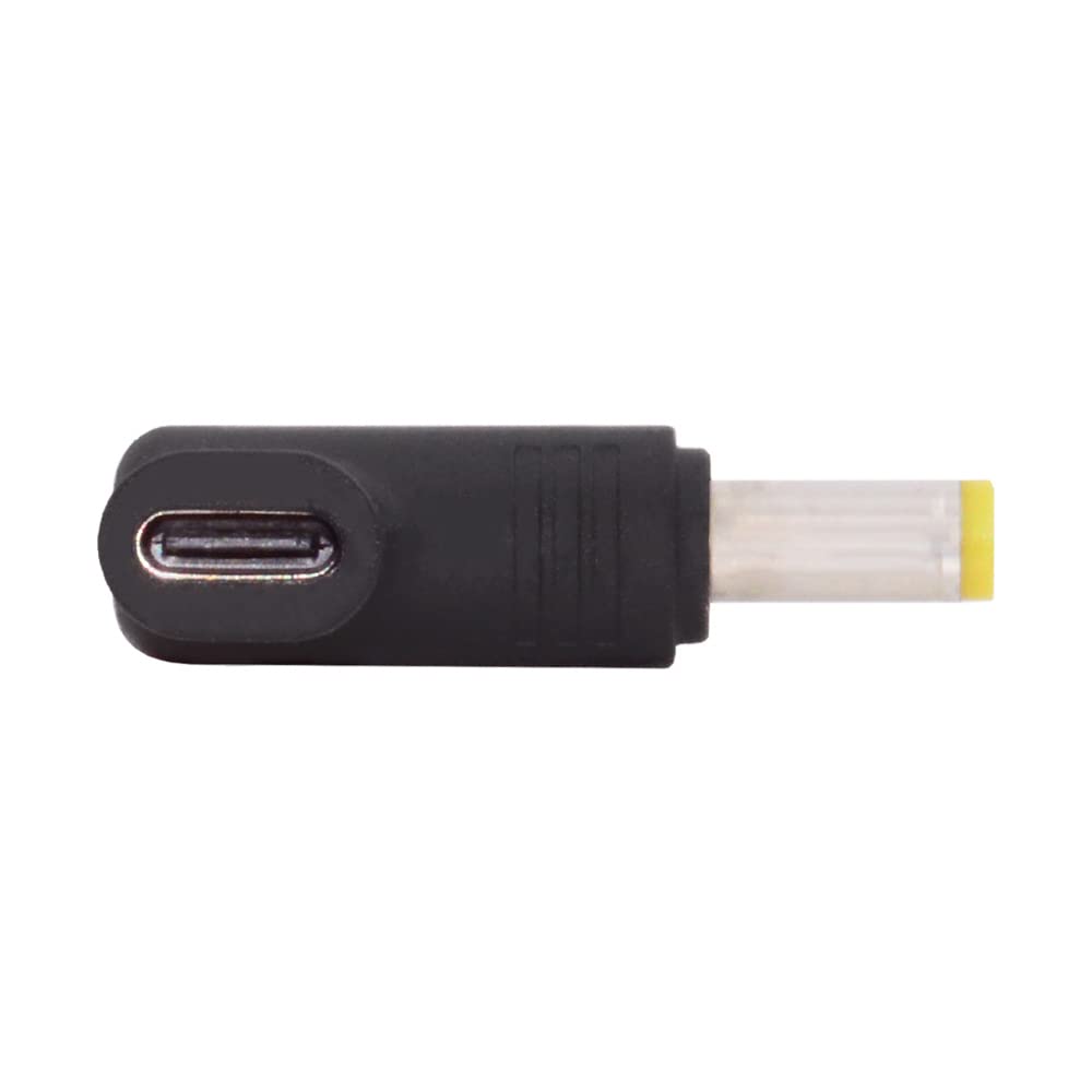NFHK USB 3.1 Type C USB-C Female to DC 12V 5.5x2.5mm Plug Adapter PD Emulator Trigger 90 Degree Angled