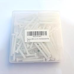 Pzsmocn 240 Pieces/80 Sets M4*40 mm Plastic White