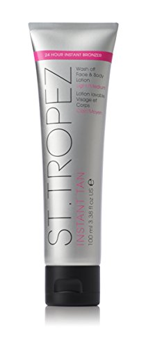 St.Tropez Body Make Up, Instant Tan Face & Body Lotion, Tinted Body Cream, Light to Medium, PETA Certified, 100 ml