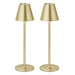 2Pack LED CordlessTable Lamp,4000mAh Rechargeable