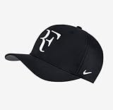Nike Mens Roger Federer RF Classic 99 Aerobill Tennis Hat Black/Flint Grey/White