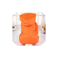 Pet Raincoat,Waterproof Dog Rainwear Rain Coat Pet Clothes for Small Dogs Poncho Puppy Dog Jumpsuit Clothing Raincoat,Orange,XXL