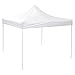 Yescom 10' x 10' EZ Pop Up Canopy Top Replacement Instant Patio Pavilion Gazebo Sunshade Tent Oxford Cover White