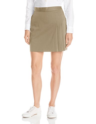 Classroom Uniforms Juniors Stretch Double-Pleated Scooter, Khaki, 3/4