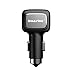 [Qualcomm Certified] 3-port Car Charger Qualcomm Quick Charge 3.0 USB , Type-C [USB-C], Total 33W 6A for Samsung, iPhone, iPad, LG, Nexus, HTC and MacBook More Emergency Car Window Hammer …