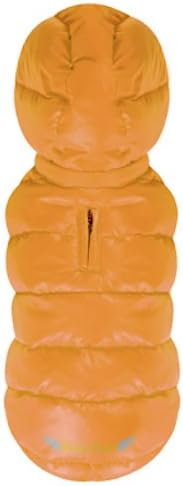 Puppy Angel Love Hood Down Regular Snap Padding Vest, Small, Orange