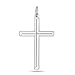 Jewelry Affairs Sterling Silver Cross Pendant, 15 x 30 mm