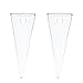 Mkono 2 Pack Wall Hanging Vase Glass Flower Plant Terrarium Planters, Cone