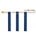 SSG Triple Threat Flag Football Belts - Blue (1 Dozen)