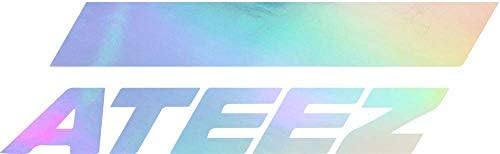 NBFU DECALS ATEEZ (Hologram) (Set of 2) Premium Waterproof Vinyl Decal Stickers for Laptop Phone Accessory Helmet CAR Window Bumper Mug Tuber Cup Door Wall Decoration
