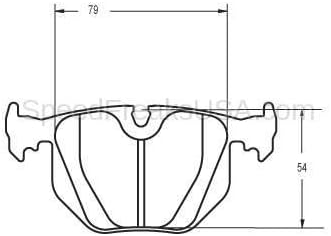 Performance Friction Brake Pad BMW E46 M3 REAR 0548.01.16.44