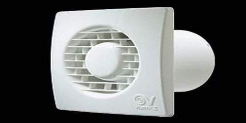 Vortice 11124 'Punto Filo' MF 120/5" Axial Utility Room Extractor Fan with Integral Back Draught Shutter (for use with 5"/125mm duct)