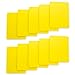 Brybelly Set of 10 Yellow Plastic Poker Size Cut Cards