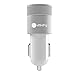 Car Charger, IMKEY® 2.1A Dual USB Port Rapid Car Charger Adapter for Apple iPhone, iPad, Samsung, Google Nexus 7, HTC, LG, And More - (Silver)