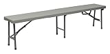 Office Star Resin Multi-Purpose Center Folding Bench, 6-Feet Long