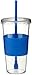 Copco Sierra 24 oz Travel Tumbler with Removable Straw - BPA-Free Tritan, Spill-Resistant Lid, Leak-Proof, Durable - Reusable Insulated Cup, Fits Most Cup Holders, Dishwasher Safe (Royal Blue)