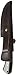 Elk Ridge - Outdoors Fixed Blade Knife - 8.5-in Overall, 3.75-in Mirror Polished Stainless Steel Blade, Full Tang, Jig Bone and Black Wood Handle, Leather Sheath - Hunting, Camping, Survival - ER-087