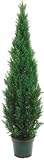 One 4 Foot Outdoor Artificial Cedar Topiary Tree Uv Rated Potted Plant