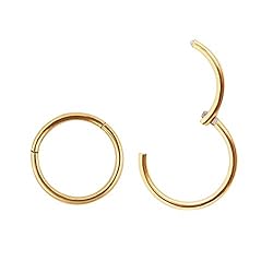 2pcs 14mm Bull Nose Ring Hoop 10g Septum Ring