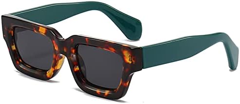 SHEEN KELLY Retro Rectangular Sunglasses For Women Men Vintage