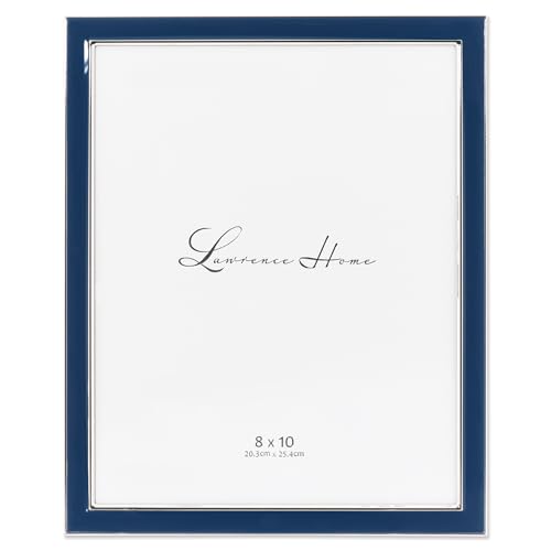 Lawrence Picture Frame, Metal, Blue, 8x10