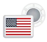 BibBits Magnetic Race Bib Holders-USA Flag, White