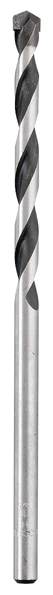 kwb ROCKER stone concrete drill Ø 12 mm with high-temperature brazed carbide plate, optimum drill dust transport, 200 mm drill bit length and round shank, extremely durable