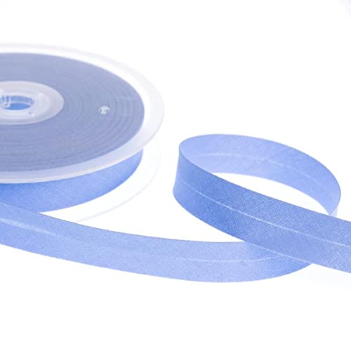 Realm Bias Binding Centre Fold Polycotton 18mm/30mm 5 Metres (Wedgewood, 30mm)