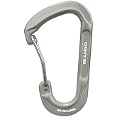 TRANGO Low Profile Accessory Hook - Everyday Use Carabiner | Featuring a compact bent-gate clip designed for clipping keys and bottles and not rated for climbing