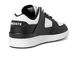 Lacoste Mens Court Cage Sneaker, BLK/WHT, 12.5