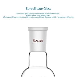 StonyLab Glass 50ml Heavy Wall Single Neck 1 Neck