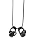 @ccessory Anti-Lost Bluetooth Headset Lanyard Neck Strap for Samsung Gear IconX 2018 / Motorola VerveOnes Jabra B&O E8 Bose SOUNDTOUCH Free/Sony WF-1000X (Black)