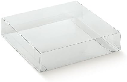 Caja transparente PVC acetato mm.90 x 60 x 40 pz.50: Amazon.es: Oficina y papelería