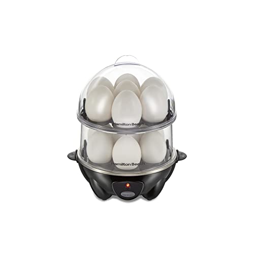 Hamilton Beach 3in1 Electric Egg Cooker for Hard Boiled Eggs, Poacher