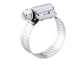 Breeze Power-Seal Stainless Steel Hose Clamp, Worm-Drive, SAE Size 32, 1-9/16" to 2-1/2" Diameter Range, 1/2" Band Width (Pack of 10)