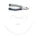 TetherTies Cable Tethers Black 10 Pack | DIY (self Install) Kit | Customizable Cable Tethers | Tether Computers Adapters & Dongles | Easy Installation | Free Crimping Tool | 12 inch Cable