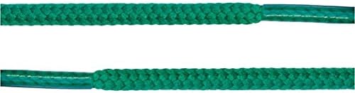 Round Thick Shoelaces 3/16" Athletic Solid Colors for All Shoe Types Several lengths-Kelly Green27"