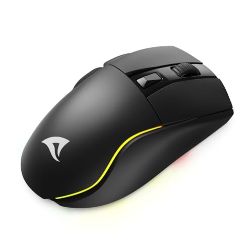 Sharkoon Skiller SGM50W Black, Wireless Optical Gaming Maus, RGB, PBT Button 3