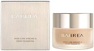 BABREA Inner Glow Skincare Cream Foundation, Full Coverage Long Lasting Water Proof Oil-Control Moisturizing Foundation Create Flawless Skin, 30g (01#)