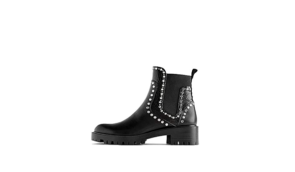 zara ankle boots with studs