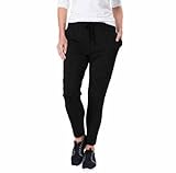 Kirkland Signature Women's Active Tech 4 Way Stretch Relaxed Fit Pant (Medium, Black)