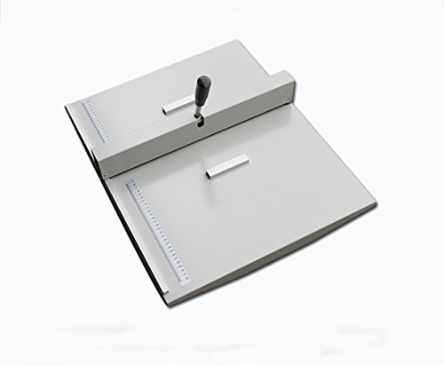 14Inch Manual Creasing Machine Scoring Paper Creasing Machine Desktop Paper Card Creaser Scorer with 2 Magnetic Blocks
