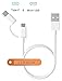 ZMI [2-Pack 3.3ft] 2-in-1 USB-C & Micro-USB Combo Cables, Charge/Sync for Samsung Galaxy S10/S10e/S10 Plus/S9/S9 Plus/S8/S8+/S7/S7 edge/S6/S6+/S6 Edge/S6 Edge+/S5/S4/Note4 to 9, Google Nexus, Moto
