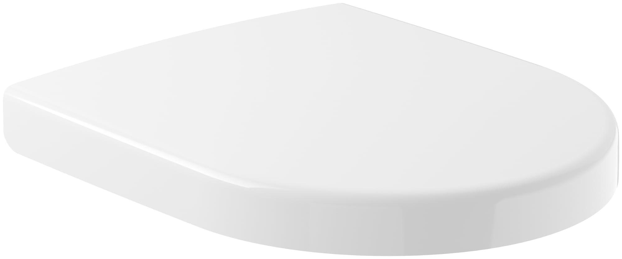 Villeroy & Boch Abattant Wc Villeroy & Boch Subway 2.0 Compact, Siège Wc Amovible avec Fermeture Automatique, En Plastique Thermodurcissable Incassable, Pièce De Rechange Originale, Forme En D, Blanc Alpin