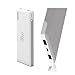Power Bank, Wotmic 10000mAh Portable External Battery Charger Two-outputs Fast Charging Lightweight Battery Pack Snow White